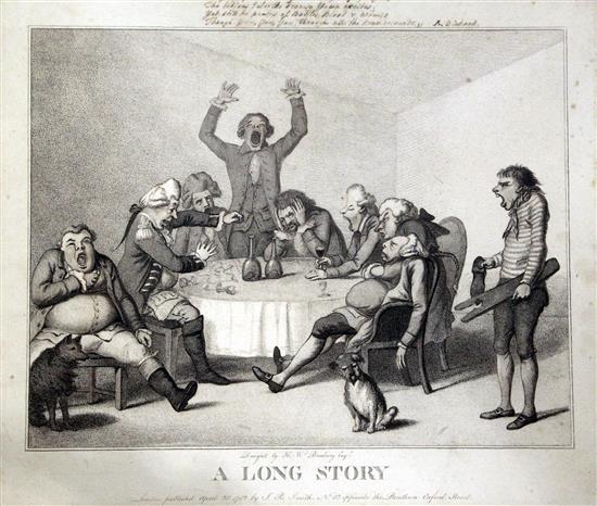 Henry William Bunbury A Long Story 1782, 14 x 17in.